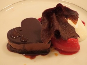 チョコレートのデザート